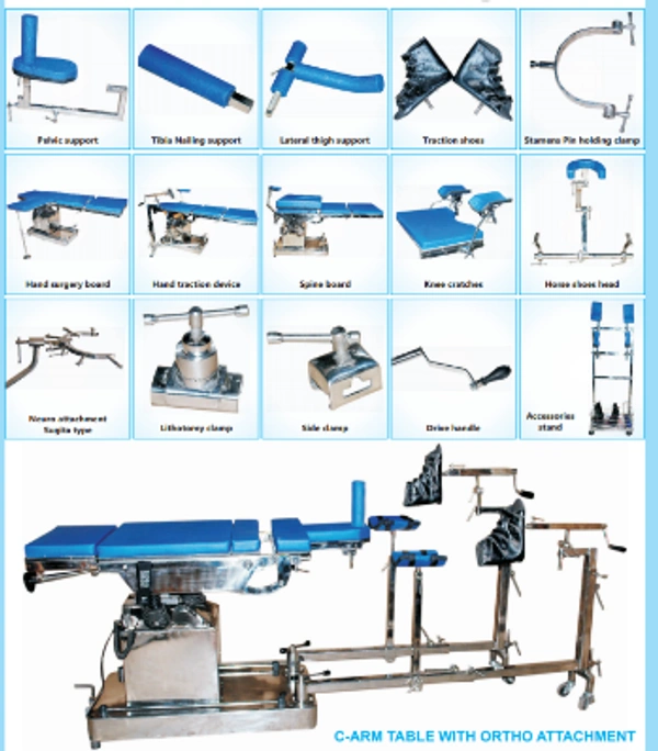 Unisearch Medicare C-arm Table with Ortho Attachment